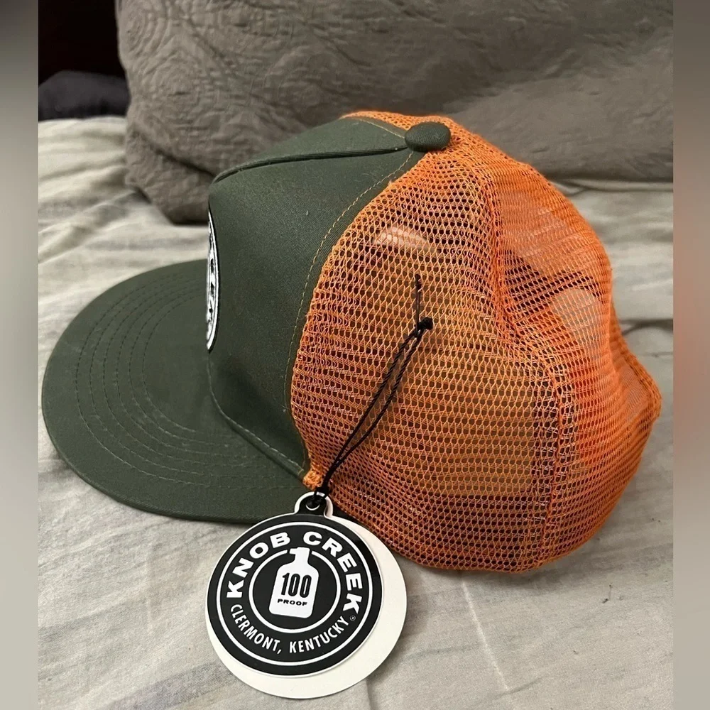 Knob Creek bourbon baseball trucker hat
